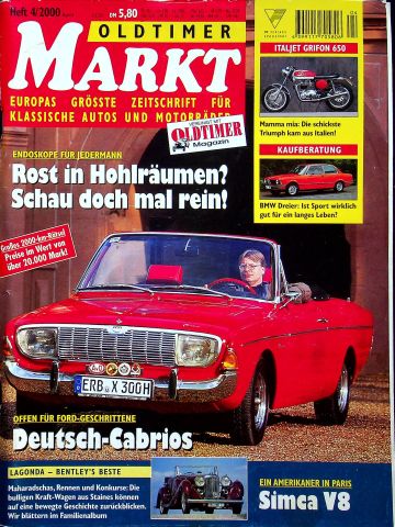 Deckblatt Oldtimer Markt (04/2000)